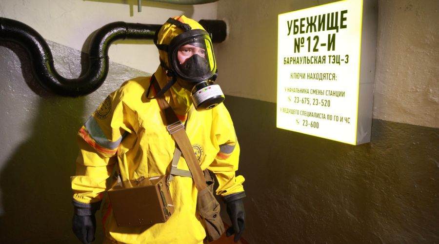 В убежище барнаульской ТЭЦ-3 прошли тактические учения