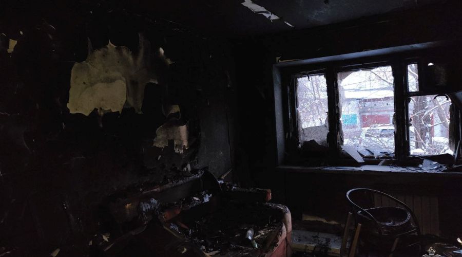 Барнаулец погиб на пожаре в центре города