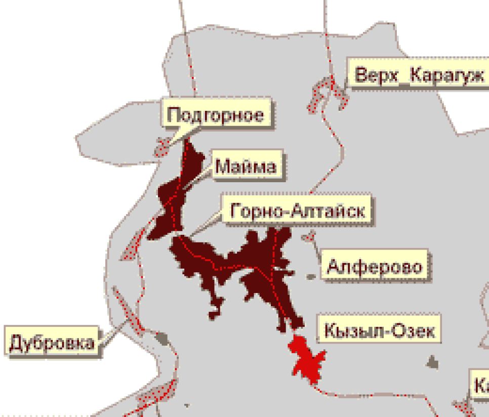 Правительство республики Алтай намерено расширять
территориальные границы Горно-Алтайска за счет прилегающих
районов.