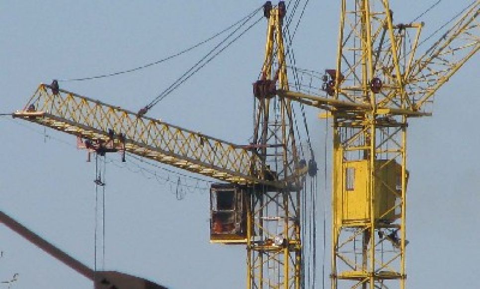 На одной из стройплощадок Барнаула сгорела кабина  башенного крана.