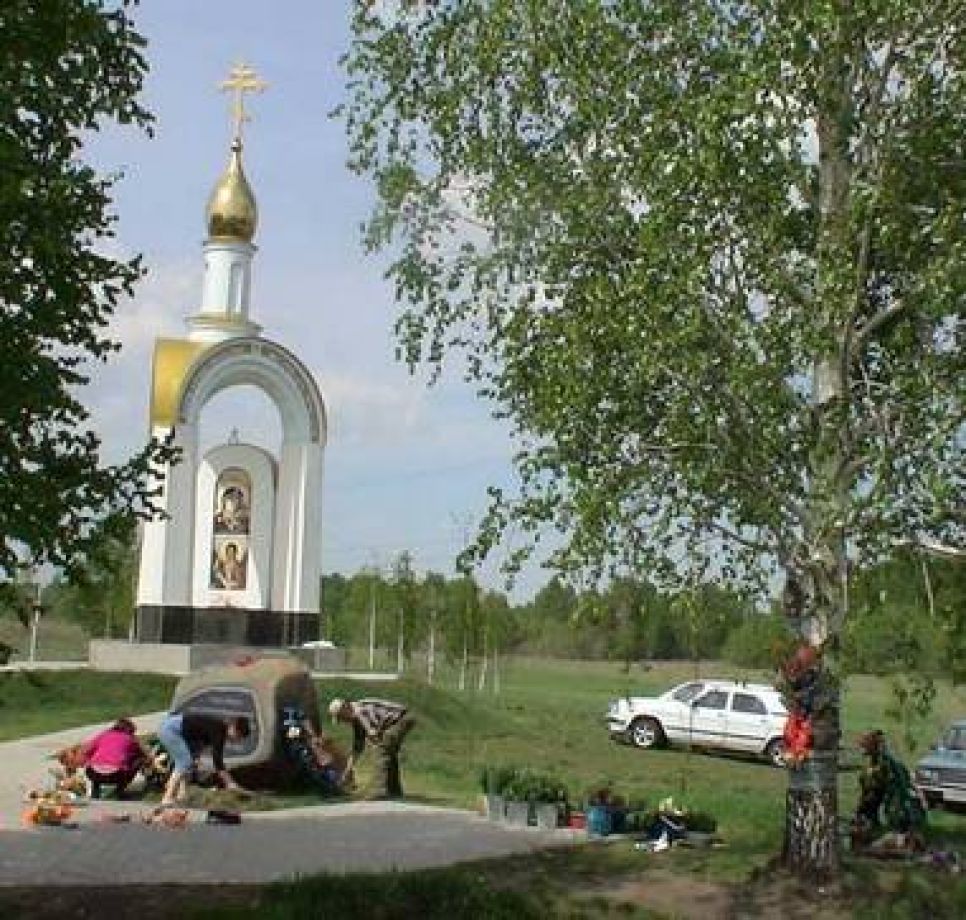 На месте гибели Михаила Евдокимова высадили 500 цветов.