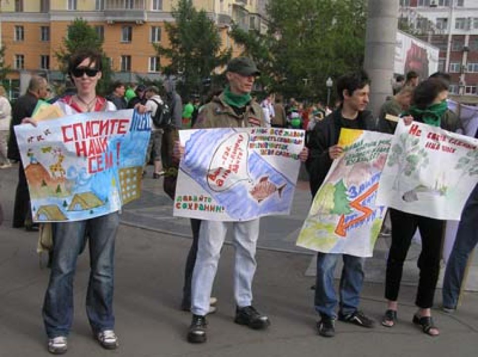 В Барнауле прошел пикет против строительства Катунской ГЭС.
Фоторепортаж.
