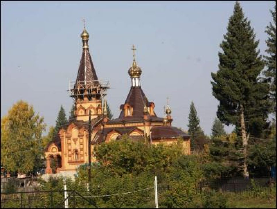 На Алтае возводится православный храм великомученицы Екатерины.