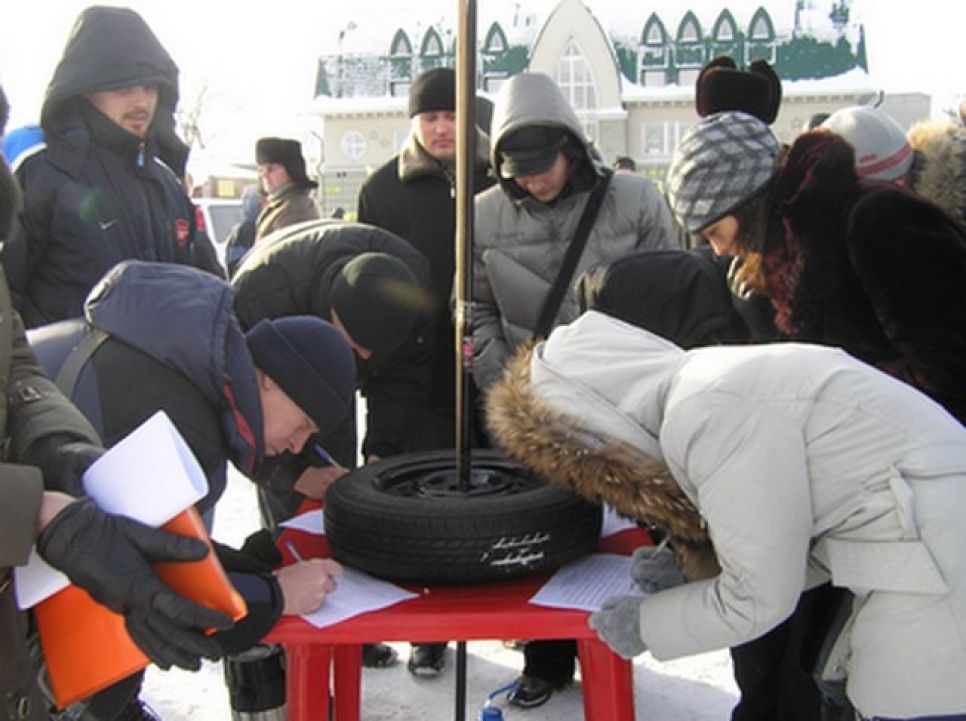 Акция протеста автомобилистов Барнаула. Фоторепортаж.