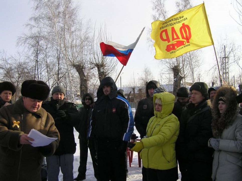Акция протеста автомобилистов Барнаула. Фоторепортаж.
