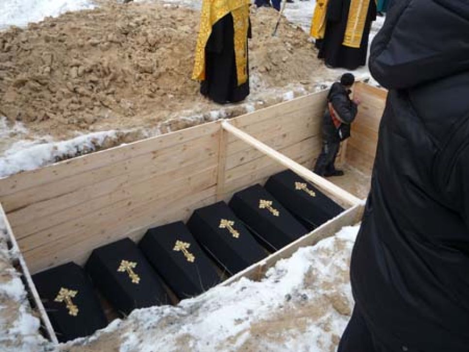 В Барнауле перезахоронили останки 23-х белых офицеров. Фоторепортаж.