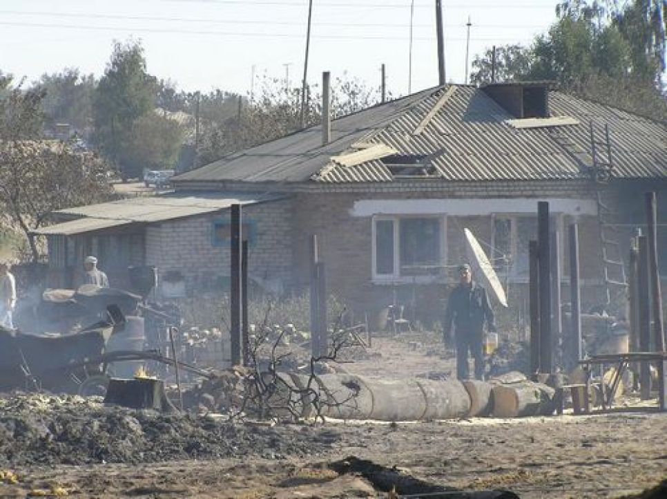 Алтайское село Николаевка после пожара. Фоторепортаж.