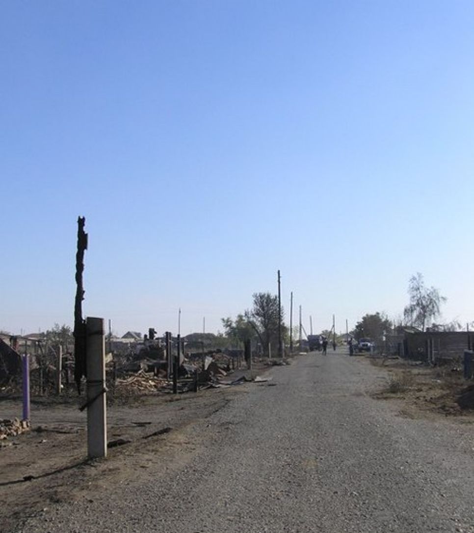 Алтайское село Николаевка после пожара. Фоторепортаж.