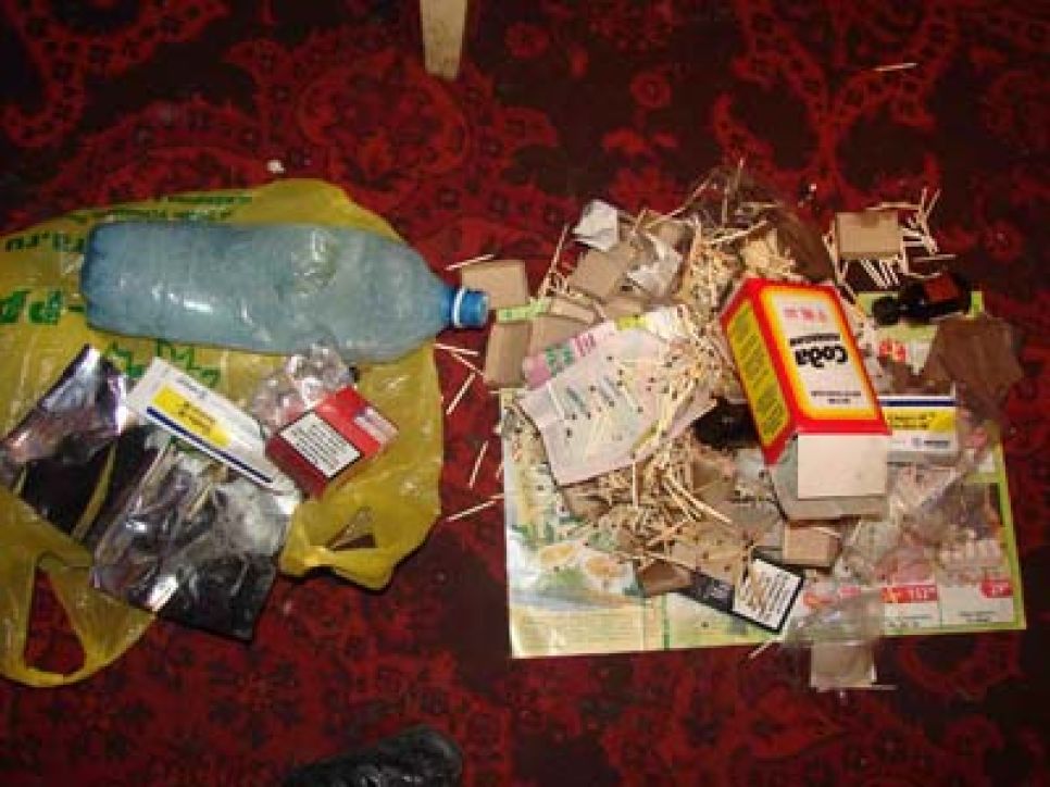 Наркопритон, где производили синтетический наркотик "крокодил",
ликвидирован в Барнауле. Фото.