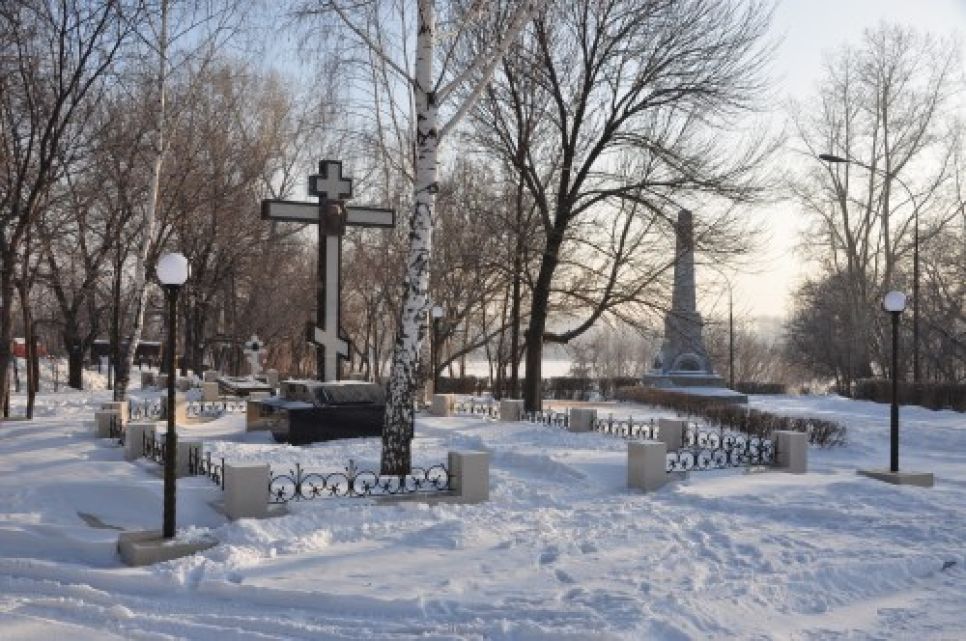 В Бийске завершают создание историко-мемориального комплекса на
месте Троицкого кафедрального собора.