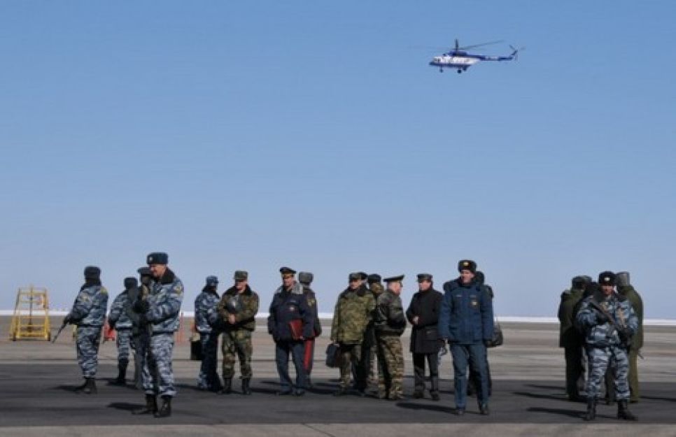Тренировочное предотвращение теракта в аэропорту
Барнаула. Фото.