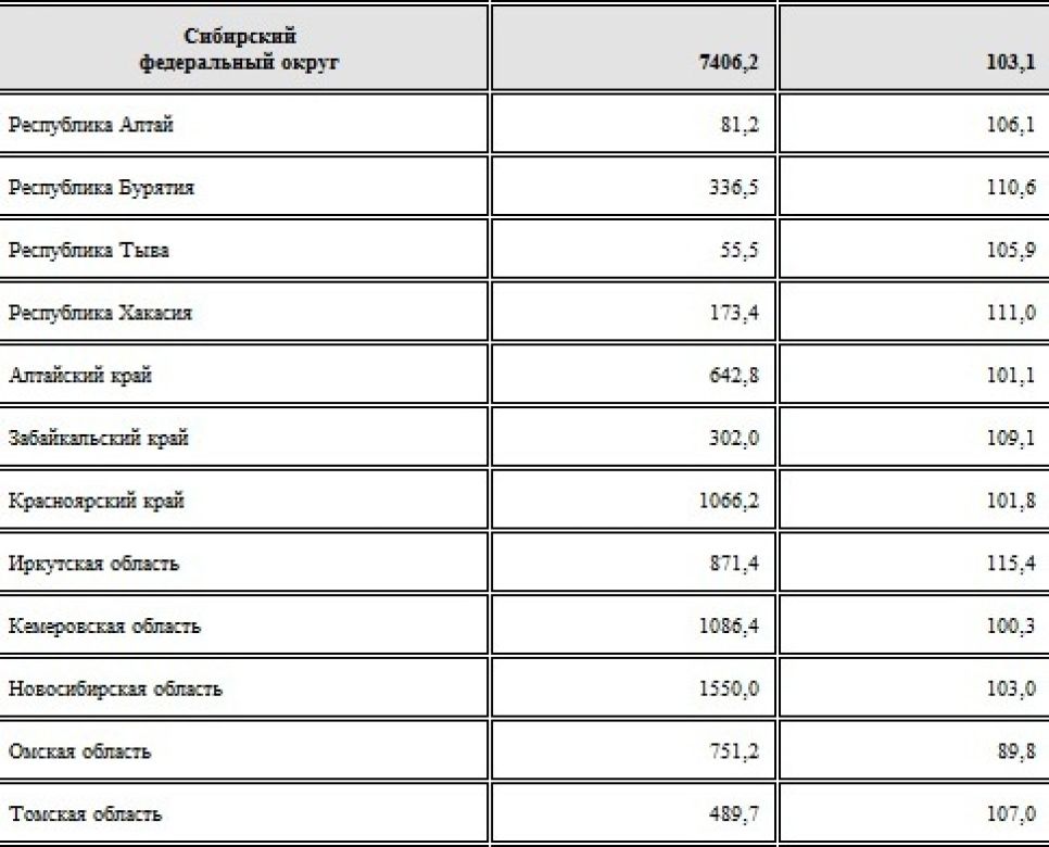 По темпам ввода жилья Алтайский край занимает в СФО третье место с конца