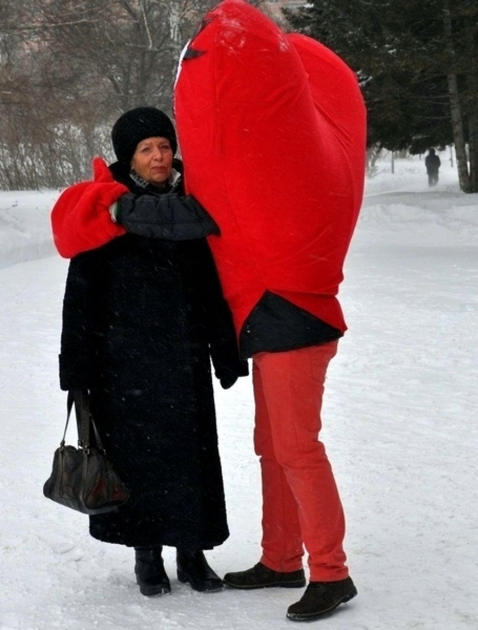 Для барнаульцев изготовили большую «Валентинку для всех»