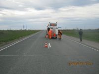 На федеральных трассах Алтайского края разметку нанесут  термопластиком