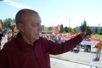Алтайские коммунисты на митинге поддержали однопартийцев<span style=