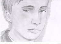 Портрет молодого Путина в честь его дня рождения нарисовала школьница из Барнаула