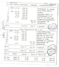 Квитанция об оплате труда одной из санитарок Алтайского края