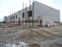 Вид дома в начале строительства