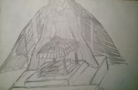 Акай Кине начал собирать эскизы мавзолея-кургана для «принцессы Укока»