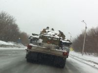 Уже два дня по барнаульским дорогам курсирует военная техника