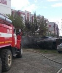 Пожар на улице Антона Петрова