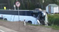 На «Чуйском тракте» в ДТП с автобусом и «КамАЗом» пострадали 10 человек