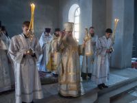 Митрополит Сергий на службе в храме Иоанна Предтечи