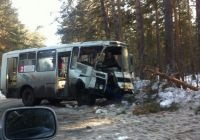 В Барнауле маршрутный автобус въехал в дерево