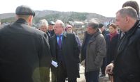 Виктор Облогин на месте установки бюста