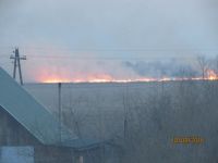Горящие луга под Новоалтайском