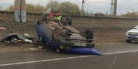 На Алтае пожилой водитель отделался ушибами, превратив авто в металлолом
