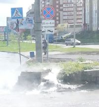 Опрессовка теплосетей в Барнауле началась с крупного порыва трубы