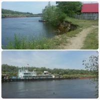 Рабочие на землесосной машине оставили алтайское село без причала