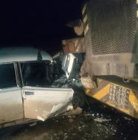 Водитель «ВАЗ» «взял на абордаж» подъемный кран в барнаульском поселке