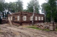 Строительная площадка на территории «Альпийской деревни»