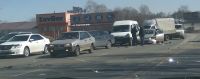Водитель грузовика смял пять автомобилей на Павловском тракте в Барнауле