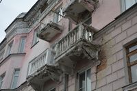 Фасад дома на проспекте Ленина