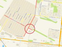 Перекрытый участок улицы Жасминной