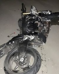 Авария с участием мотоциклиста на Новом мосту