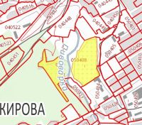 «Запретные» места для захоронений обозначены желтым