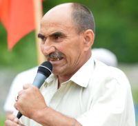 Один из протестующих