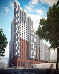 Вид на ЖК со стороны автовокзала