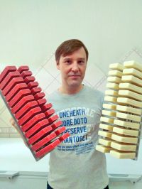 Никита Старцев на производстве