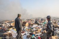 Пожар на каменской свалке