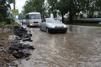 Бийские дороги после дождя