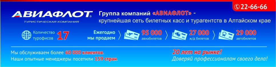 «Хит-парад туров»: 10 лучших туристических предложений от компании «Авиафлот»