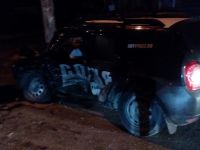 Искореженное авто ЧОПа