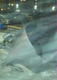 Упавшая вентиляция на улице Взлетной