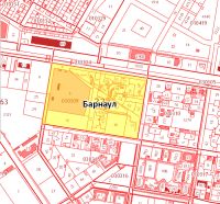 Часть квартала «2011». Территория авторынка закрашена красным