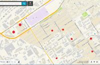 Карта застройки земли вокруг ТРЦ "Галактика"